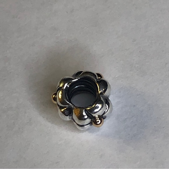 Retired Pandora 14k Tipped Flower Charm - Picture 7 of 9